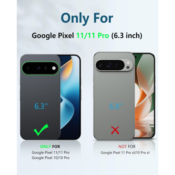 FNTCASE Google Pixel 11/11 Pro Korumal� Standl� K�l�f-Black