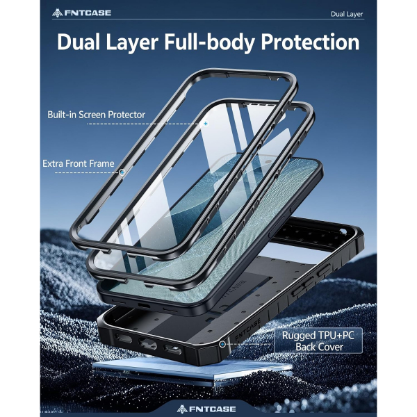 FNTCASE Google Pixel 11/11 Pro Korumal� Standl� K�l�f-Black