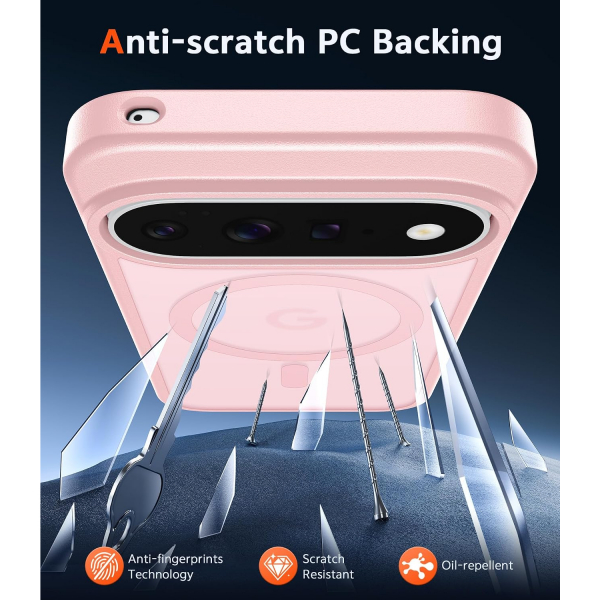 FNTCASE Google Pixel 11/11 Pro Manyetik �effaf K�l�f-Pink
