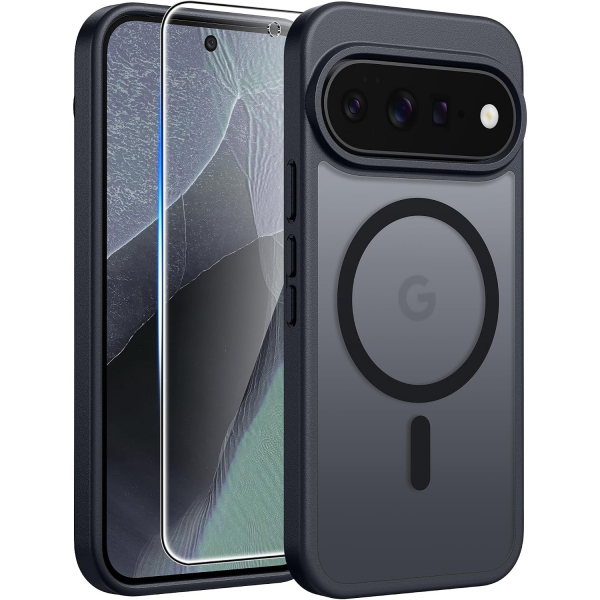 FNTCASE Google Pixel 11 / 11 Pro Uyumlu Manyetik K�l�f-Black
