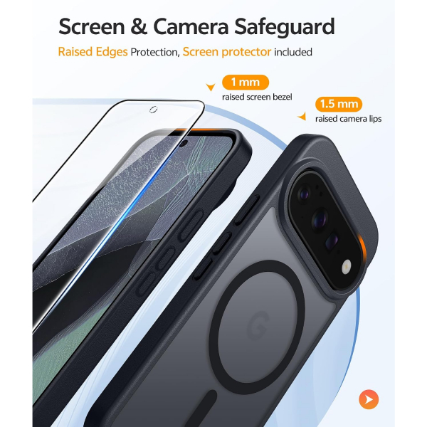 FNTCASE Google Pixel 11 / 11 Pro Uyumlu Manyetik K�l�f-Black