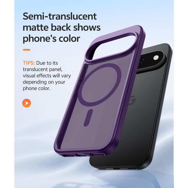 FNTCASE Google Pixel 11 / 11 Pro Uyumlu Manyetik K�l�f-Purple