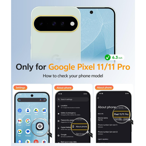 FNTCASE Google Pixel 11 / 11 Pro Uyumlu Manyetik K�l�f-Teal