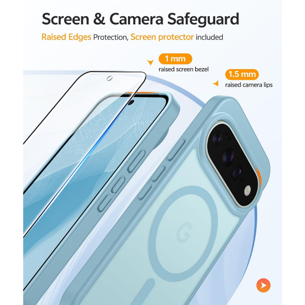 FNTCASE Google Pixel 11 / 11 Pro Uyumlu Manyetik K�l�f-Teal