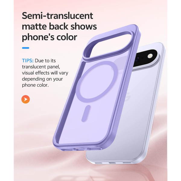 FNTCASE Google Pixel 11 / 11 Pro Uyumlu Manyetik K�l�f-Light Purple