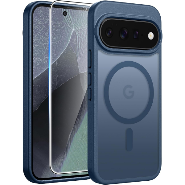 FNTCASE Google Pixel 11 / 11 Pro Uyumlu Manyetik K�l�f-Blue