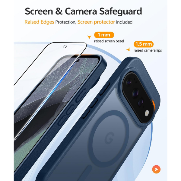 FNTCASE Google Pixel 11 / 11 Pro Uyumlu Manyetik K�l�f-Blue
