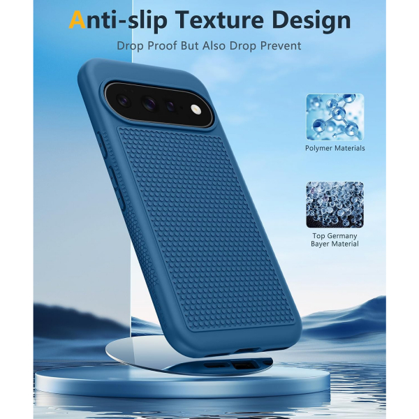 FNTCASE Google Pixel 11 / Pixel 11 Pro Kaymaz TPU K�l�f-Blue