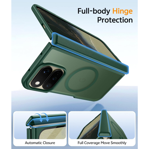 FNTCASE Google Pixel 11 Pro Fold Manyetik K�l�f-Green