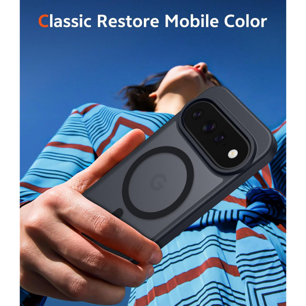 FNTCASE Google Pixel 11 Pro Fold Manyetik K�l�f-Black