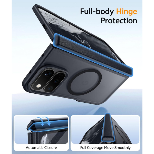 FNTCASE Google Pixel 11 Pro Fold Manyetik K�l�f -Black