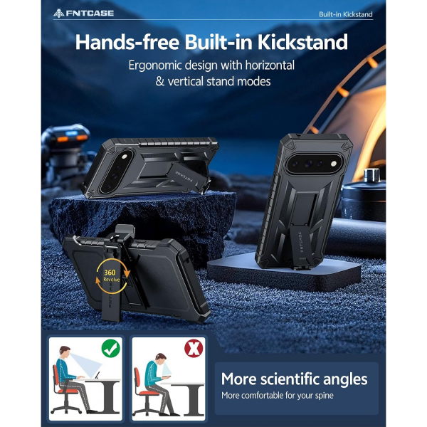 FNTCASE Google Pixel 11 Pro XL Klipsli Standl� K�l�f