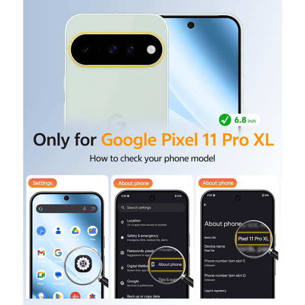 FNTCASE Google Pixel 11 Pro XL  Manyetik Mat K�l�f-Light Blue