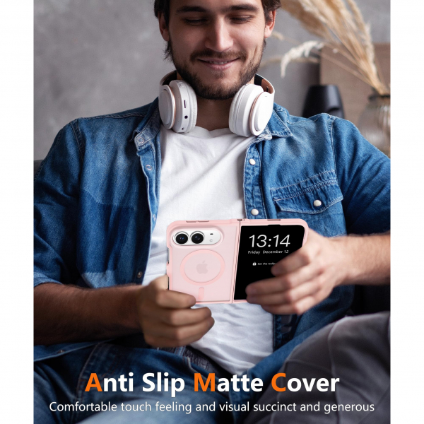 FNTCASE iPhone Duo MagSafe Ekran Koruyuculu K�l�f-Light Pink