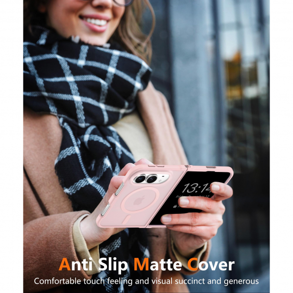 FNTCASE iPhone Duo MagSafe Ekran Koruyuculu K�l�f-Light Pink