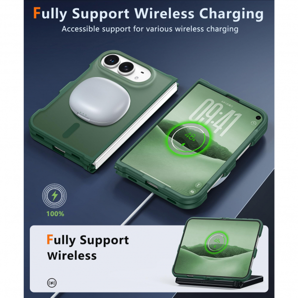 FNTCASE iPhone Duo MagSafe Ekran Koruyuculu K�l�f-Green
