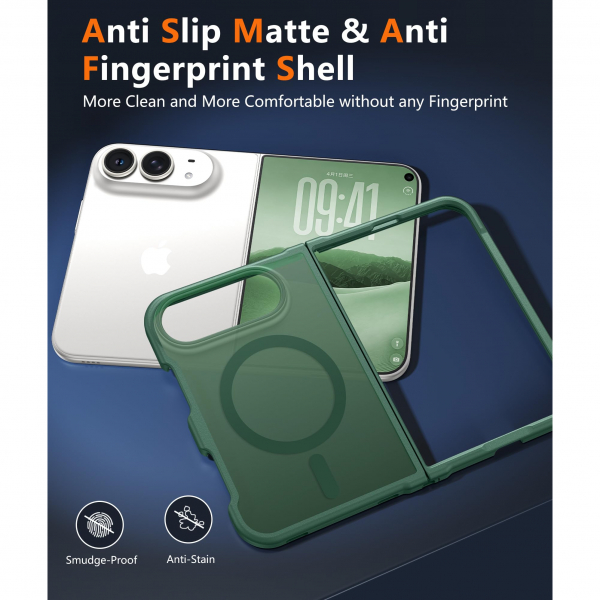 FNTCASE iPhone Duo MagSafe Ekran Koruyuculu K�l�f-Green
