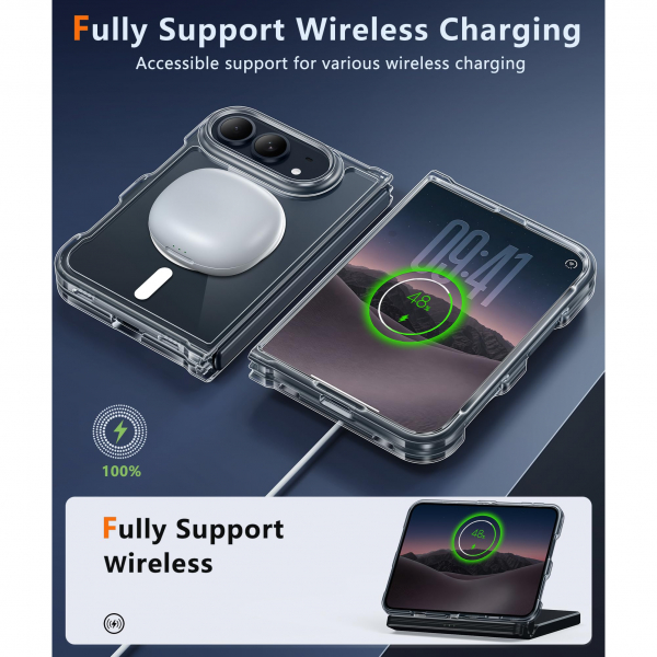 FNTCASE iPhone Duo MagSafe Ekran Koruyuculu K�l�f-Clear
