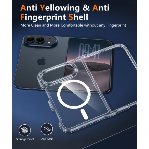 FNTCASE iPhone Duo MagSafe Ekran Koruyuculu K�l�f-Clear
