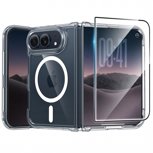 FNTCASE iPhone Duo MagSafe Ekran Koruyuculu K�l�f-Clear
