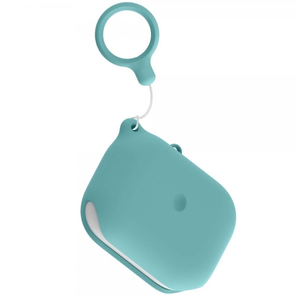 FRTMA AirPods Pro Suya Dayan�kl� Silikon K�l�f (2019)-Ice Sea Blue