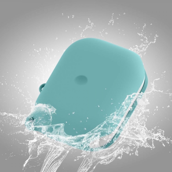 FRTMA AirPods Pro Suya Dayan�kl� Silikon K�l�f (2019)-Ice Sea Blue