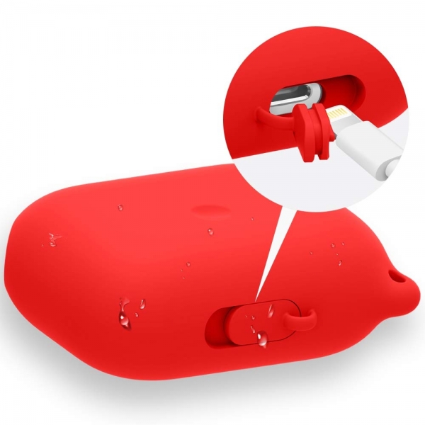 FRTMA AirPods Pro Suya Dayan�kl� Silikon K�l�f (2019)-Red