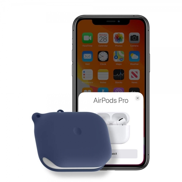 FRTMA AirPods Pro Suya Dayan�kl� Silikon K�l�f (2019)-Midnight Blue