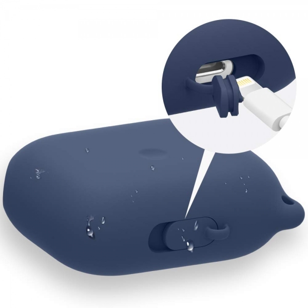 FRTMA AirPods Pro Suya Dayan�kl� Silikon K�l�f (2019)-Midnight Blue