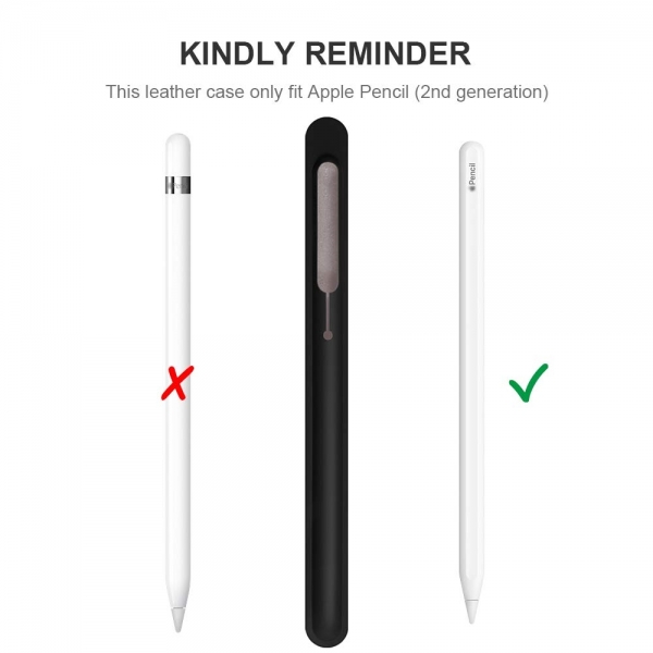 FRTMA Apple Pencil 2 Deri K�l�f-Black