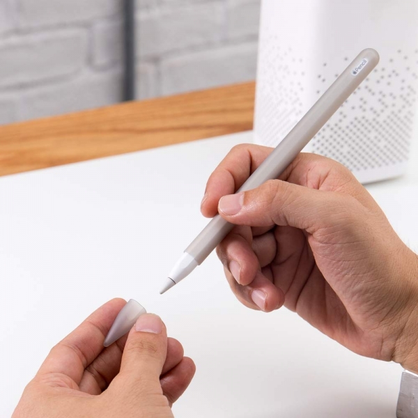 FRTMA Apple Pencil 2 Silikon Klf-Transparent Gray