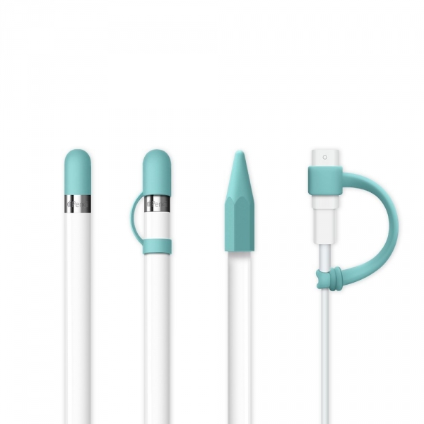 FRTMA Apple Pencil Kapak (4 Adet)-Ice Sea Blue