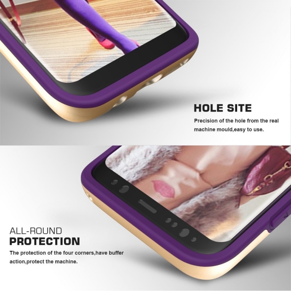 FYY Galaxy S8 Hybrid Dual Layer Bumper Klf-Purple