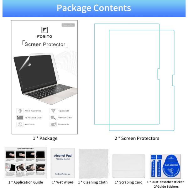 F FORITO MacBook Air M3 Mat Ekran Koruyucu (13.6 in)