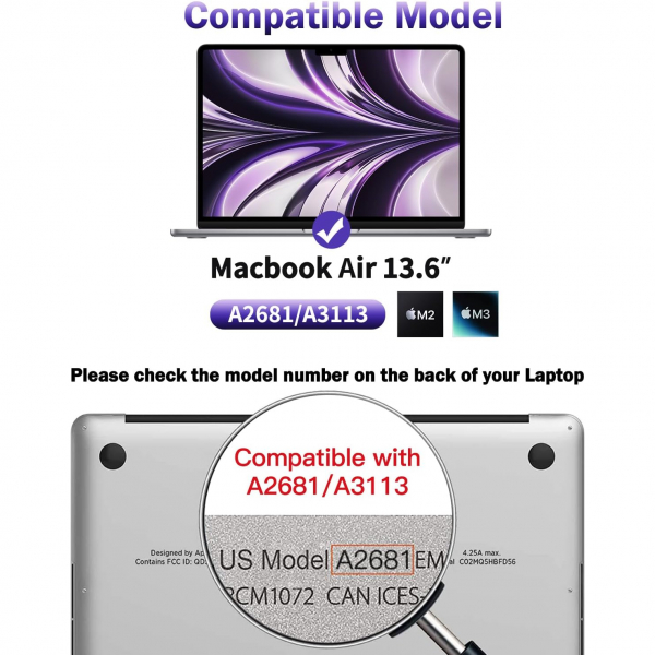F FORITO MacBook Air Ekran Koruyucu (13.6 in)(2 Adet)