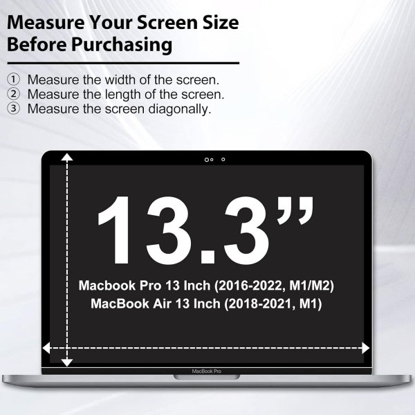 YongMai MacBook Pro M1/M2 Ekran Koruyucu (13 in)