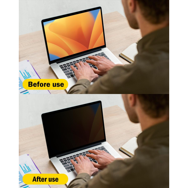 F FORITO Privacy MacBook Pro M2 Ekran Koruyucu (13 in)