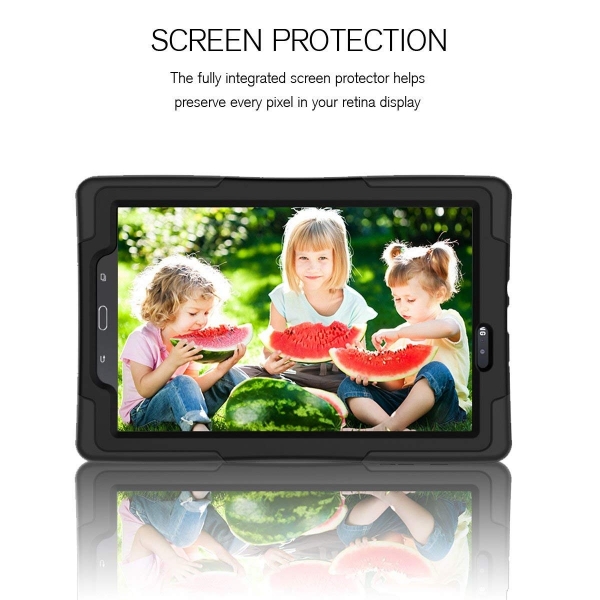 FastSun Samsung Galaxy Tab E Armor Klf (9.6 in)-Black