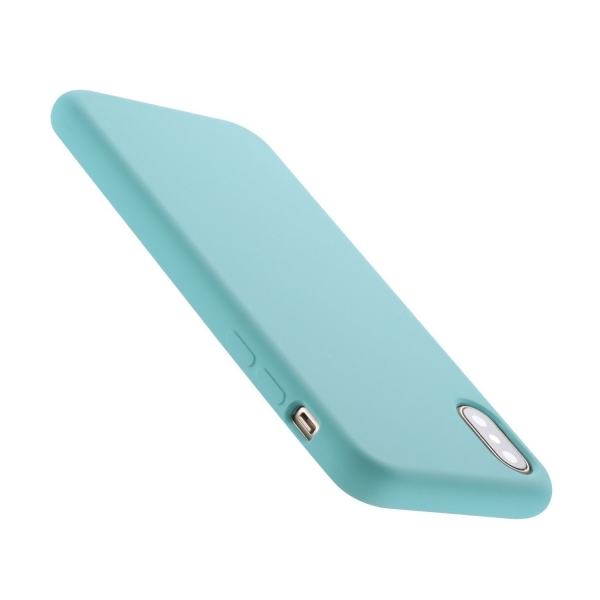 Felico Apple iPhone X Silikon Klf-Light Blue