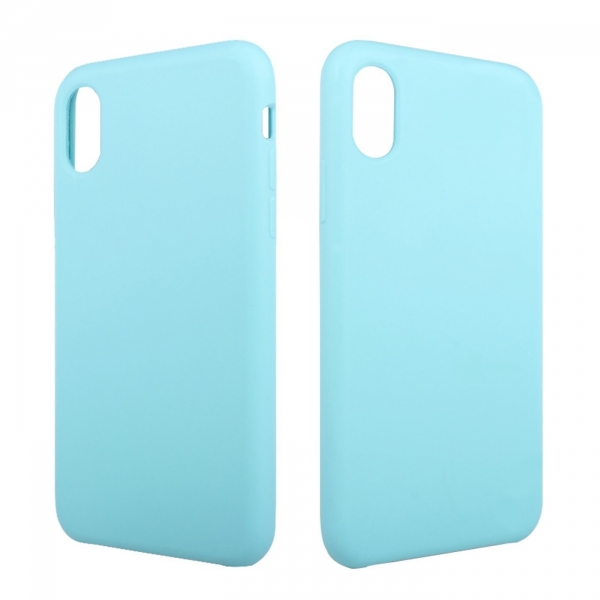 Felico Apple iPhone X Silikon Klf-Light Blue