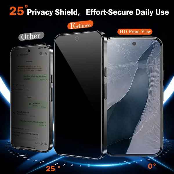 Ferilinso Google Pixel 11 Pro Privacy Ekran Koruyucu
