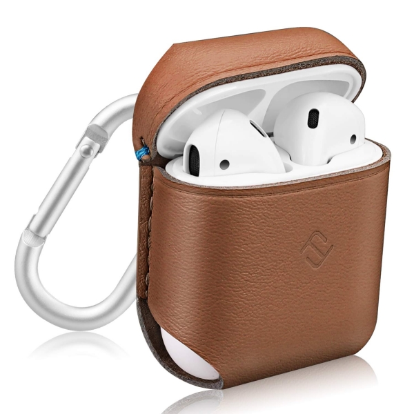 Fintie Apple AirPods Deri Klf-Brown