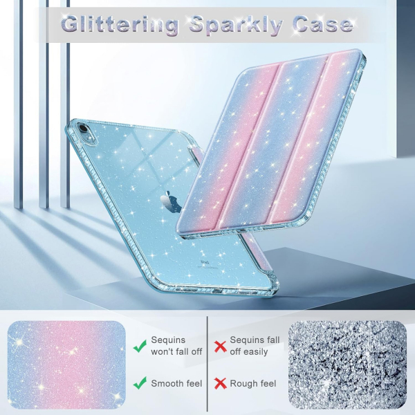 Fintie Apple iPad 10/11.Nesil Klf (10.9/11 in)-Pink Blue
