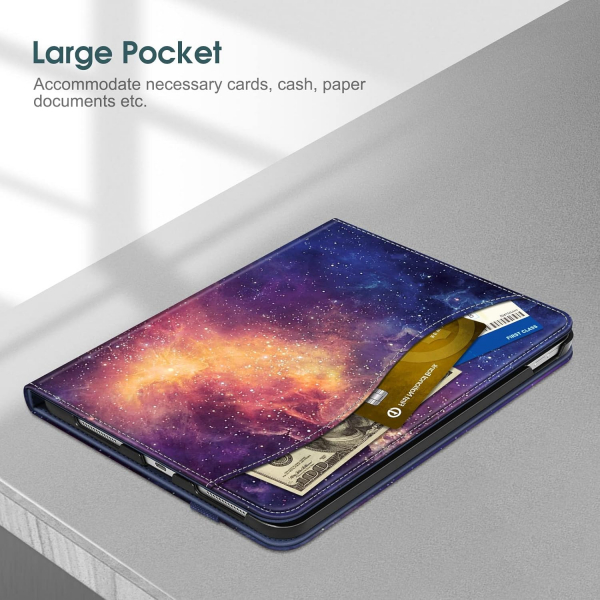 Fintie Apple iPad A16 Kalem Blmeli Klf (11 in)-Galaxy