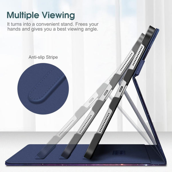 Fintie Apple iPad A16 Kalem Blmeli Klf (11 in)-Galaxy
