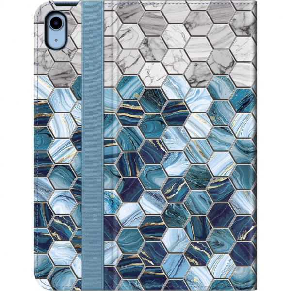 Fintie Apple iPad A16 Kalem Blmeli Klf (11 in)-Agate Hexagons
