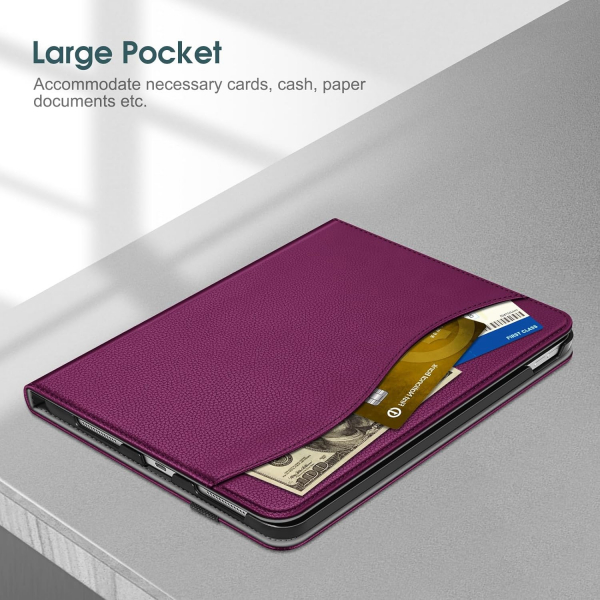 Fintie Apple iPad A16 Kalem Blmeli Klf (11 in)-Purple