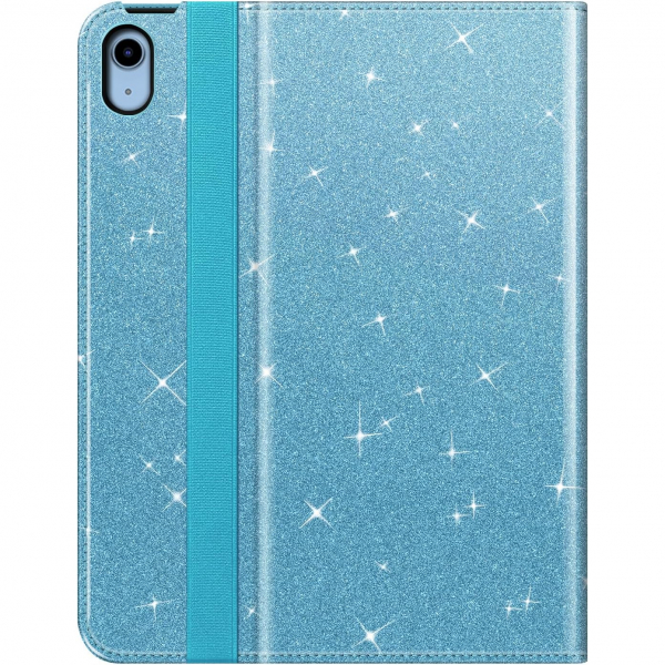Fintie Apple iPad A16 Kalem Blmeli Klf (11 in)-Glittering Blue