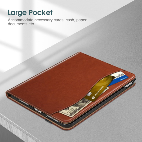 Fintie Apple iPad A16 Kalem Blmeli Klf (11 in)-Brown