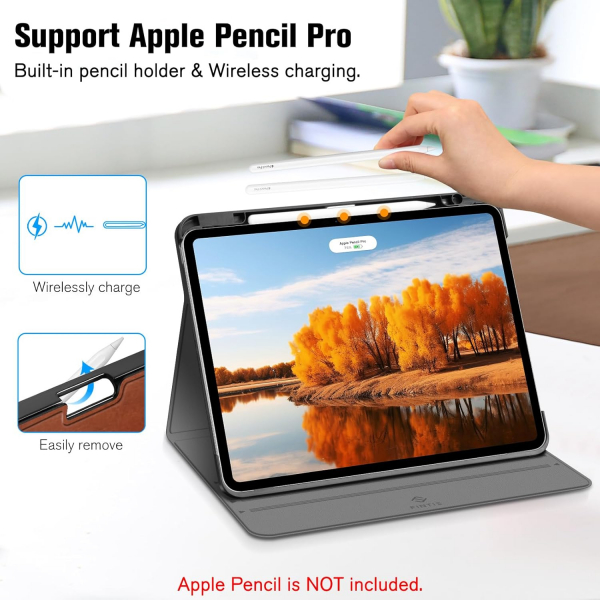 Fintie Apple iPad Pro M4 Manyetik Klf (13 in)-Brown